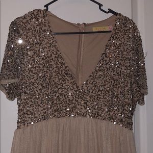 Maya Maternity Size 14 blush sequin dress